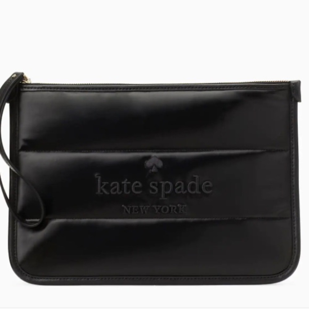 NWT Kate Spade Ella Wristlet in Black